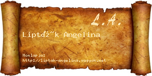 Lipták Angelina névjegykártya